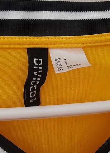 s Beden H&M Sarı Kolej Tişört Uzun Elbise