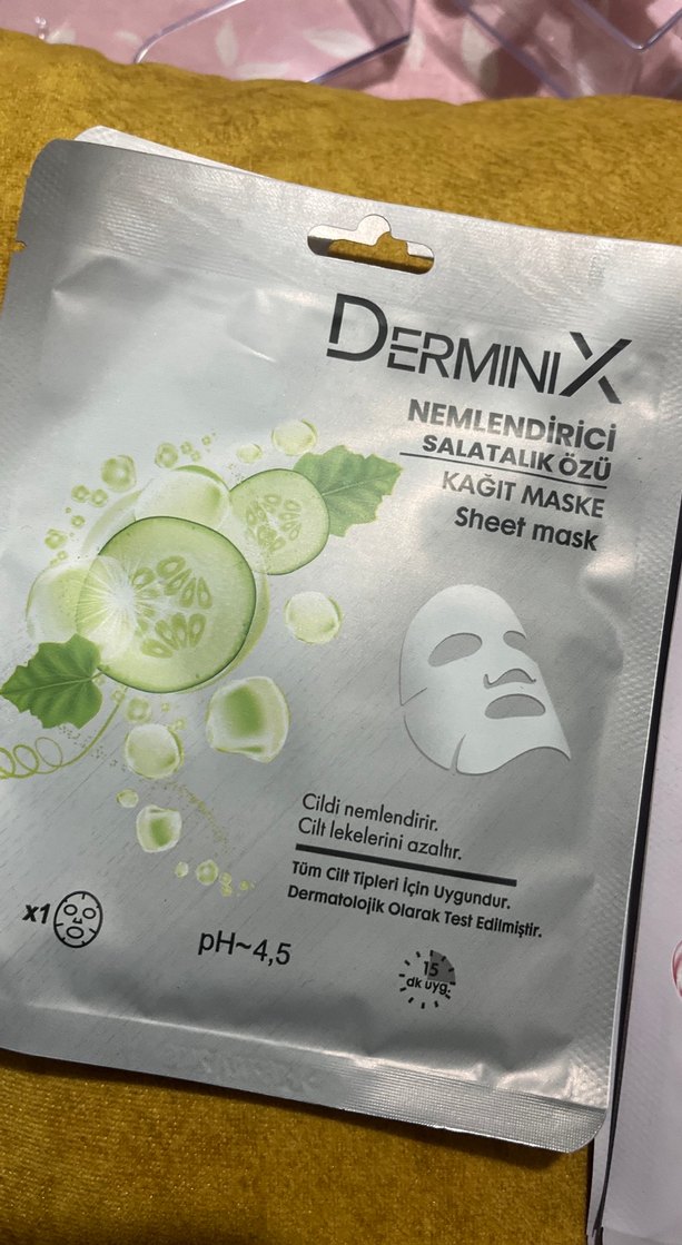 Derminix Nemlendirici ve Sıkılaştırıcı Kağıt Maskeler - Görsel 3