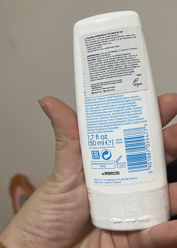 Ziaja Vitamin C İçeren Yüz Güneş Kremi SPF 50+ - Görsel 2