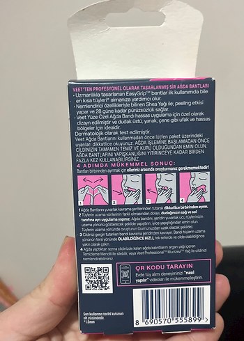 Veet Professional Sir Ağda Bantları Yüz İçin - Görsel 3