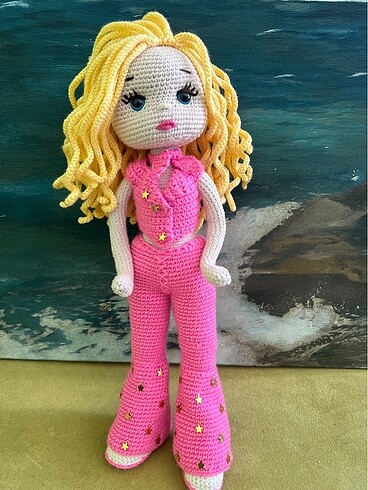 Diğer Pembe Barbie Amigurami Organik Bebek