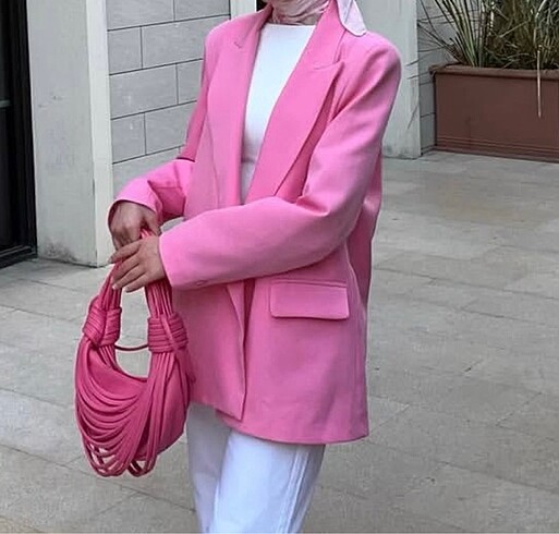 universal Beden HENZA PEMBE BLAZER CEKET