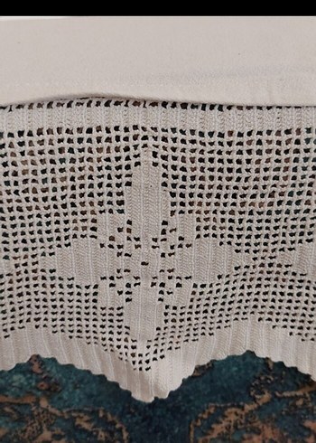 Beden beyaz Renk Geleneksel El Yapımı Dantel Kenar