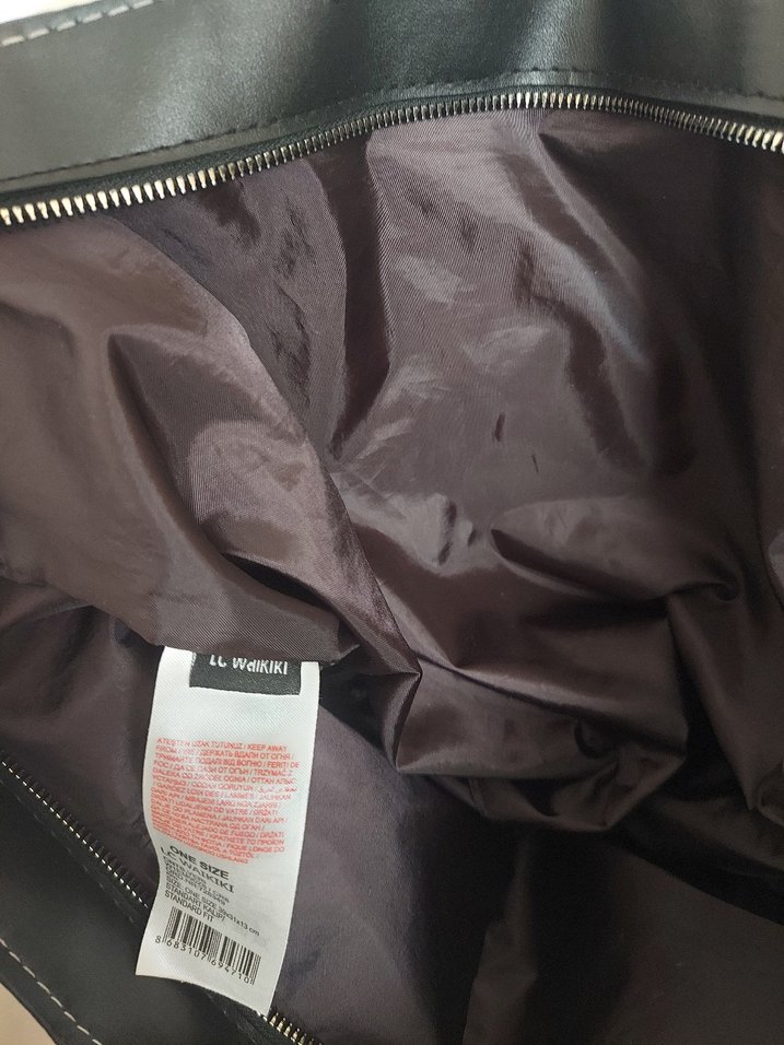 Bej Parizyen Kadın Fermuarlı Çanta - Görsel 2