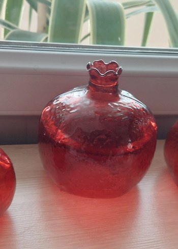 Kırmızı Renkli Nar Figürinleri - Görsel 2