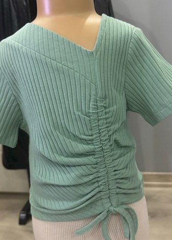 Kız Çocuk Bej Pilili Salaş Pantolon - Görsel 4