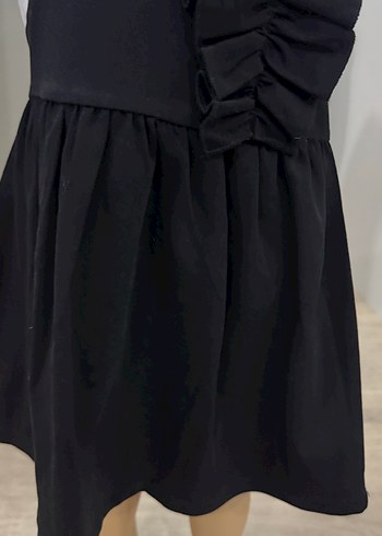 Kız Çocuk Siyah Beyaz Pilili Elbise 4 yaş olur - Görsel 7