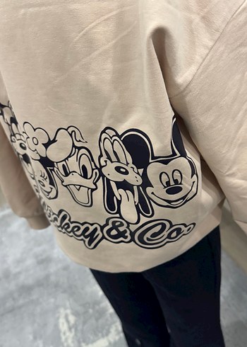 Bej Mickey & Co. Baskılı Kız Sweatshirt - Görsel 7