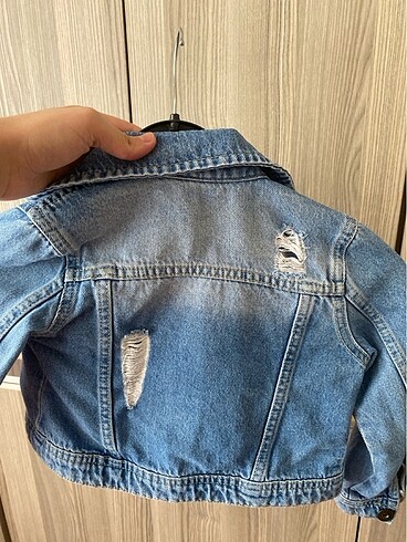 4 Yaş Beden mavi Renk Kız çocuk kot ceket