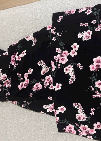 Uzun Boy Çiçekli Straplez Hamile Elbisesi - Görsel 3