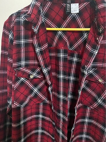 H&M Kareli gömlek elbise
