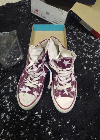 Mor Bağcıklı Kadın Sneakers