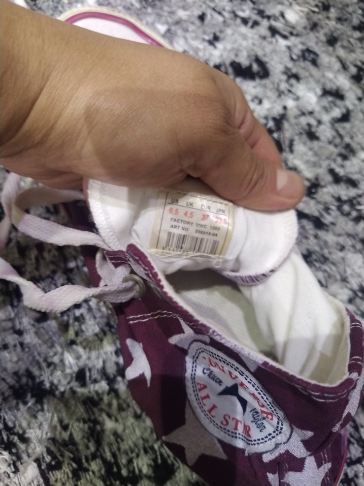 Mor Bağcıklı Kadın Sneakers - Görsel 4