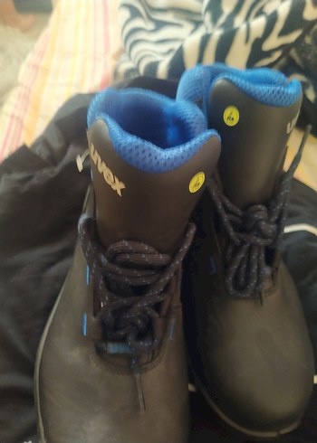 Koyu Mavi Bağcıklı Erkek Kauçuk Bot - Görsel 2