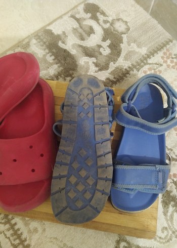 Mavi Kız Çocuk Tokalı Sandalet - Görsel 5