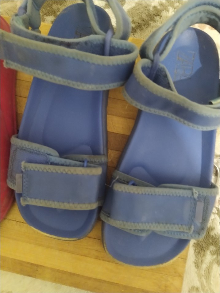 Mavi Kız Çocuk Tokalı Sandalet - Görsel 3