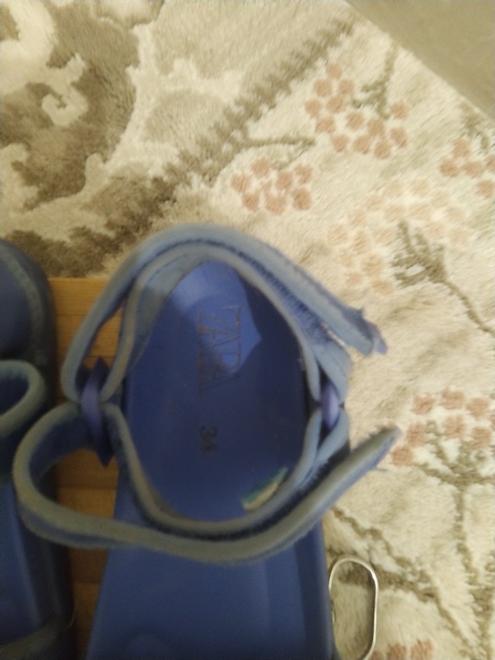 Mavi Kız Çocuk Tokalı Sandalet - Görsel 4