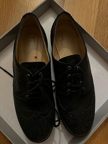 38 Beden Kadın Siyah Oxford Ayakkabı