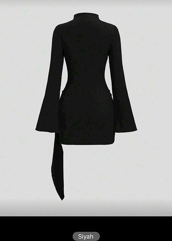 Siyah Kemerli elbise - Görsel 2