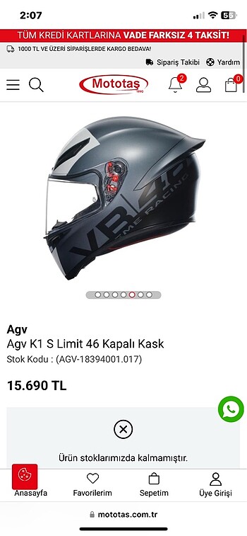 AGV ERKEK MOTOSİKLET KASK