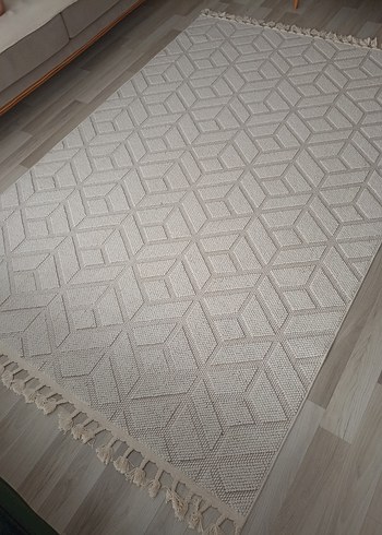 4m2 krem Gri Dokulu Halı - Görsel 2