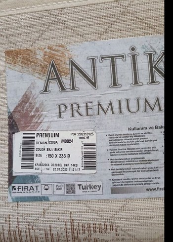 Bej ve kahve  Modern Halı - Görsel 3