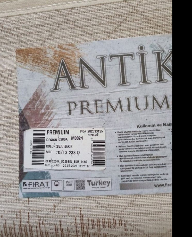 Bej ve kahve  Modern Halı - Görsel 3