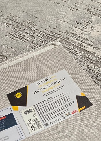 Gri Modern Düz Sıfır Halı - Görsel 2