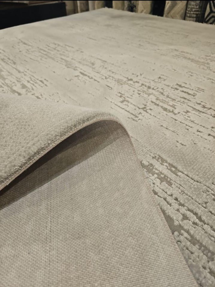 Gri Modern Düz Sıfır Halı - Görsel 4