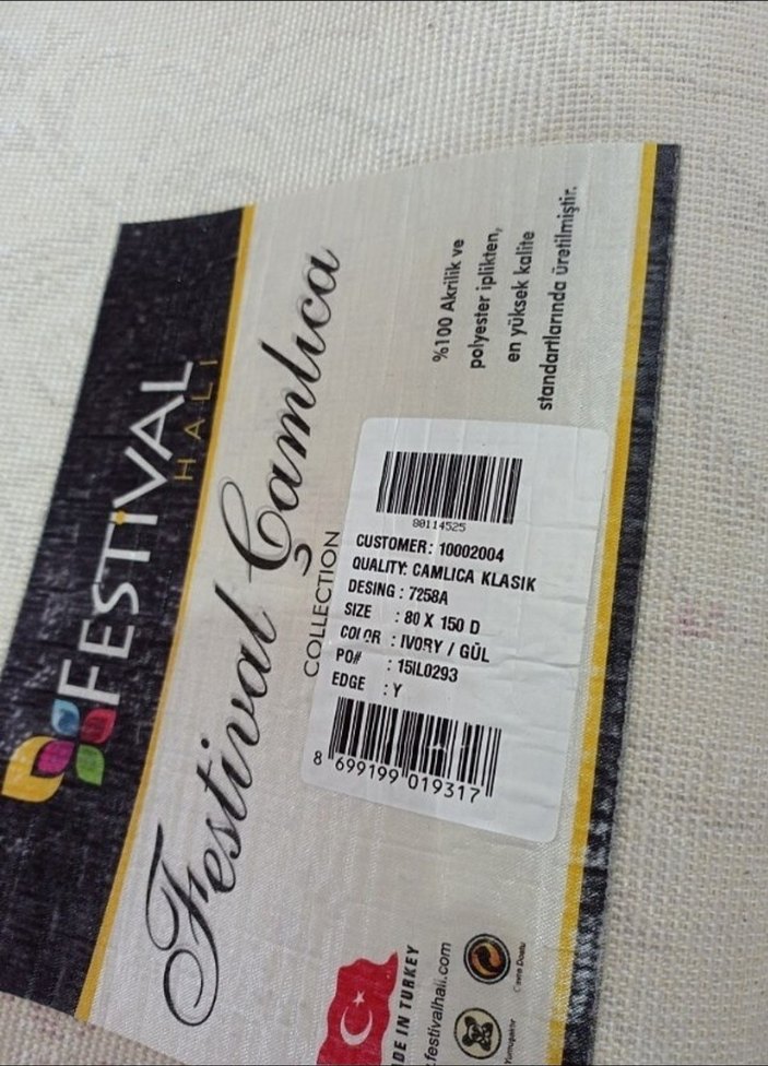 Festival marka yolluk 80x150 ölçüsü - Görsel 3