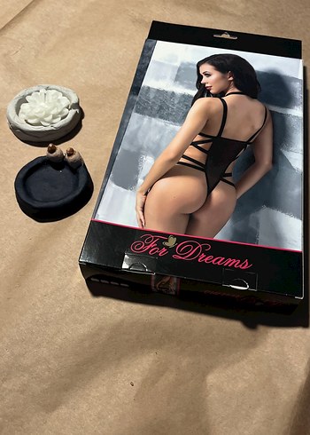 Diğer Siyah Gotik Mini Transparan Body