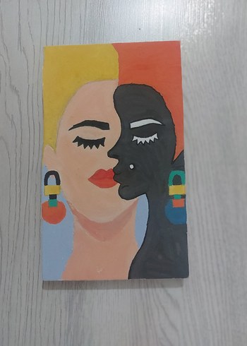 Diğer Renkli Kadın Portresi Tablosu