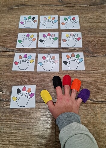 Renkli parmaklar oyunu 