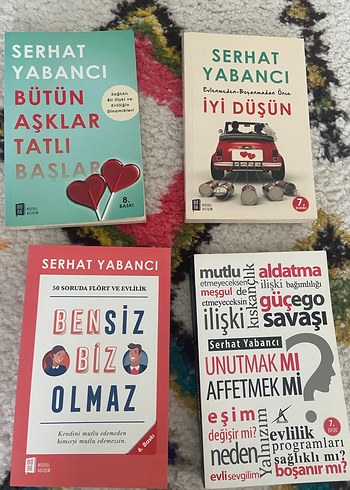 Serhat Yabancı 4 Kitap Seti - Aşk ve İlişki Kitapları
