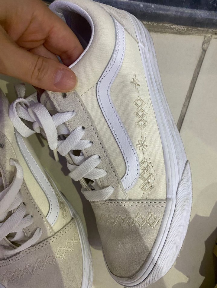 Vans Beyaz Nakışlı Spor Ayakkabı - Görsel 3