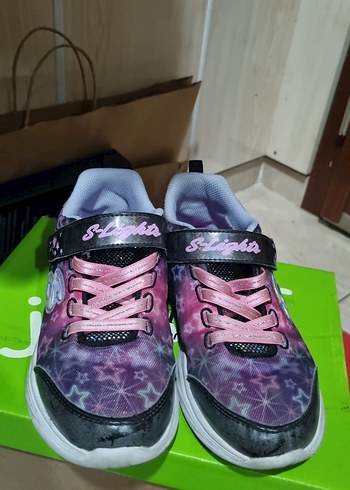 Kız Çocuk Renkli Bağcıklı Sneaker