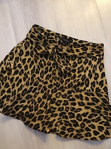 Zara leopar etek