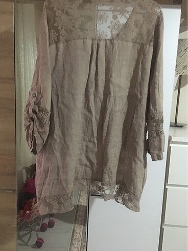 xl Beden camel Renk İTALYAN SIFIR BLUZ