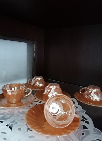 Beden Vintage Fincan Takımı - ( 9 adet )