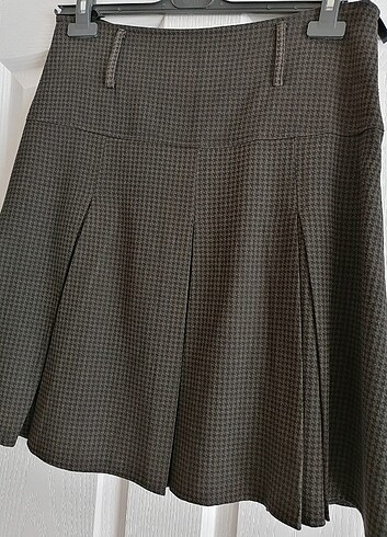 Kısa pileli mevsimlik etek - Görsel 5