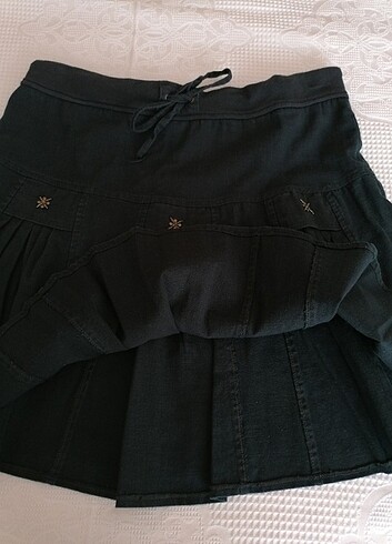 Keten Pileli yazlık terletmeyen etek - Görsel 9