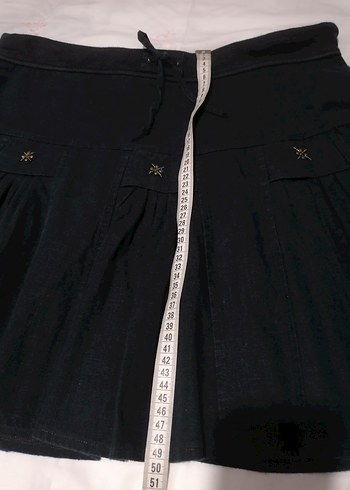 Keten Pileli yazlık terletmeyen etek - Görsel 3