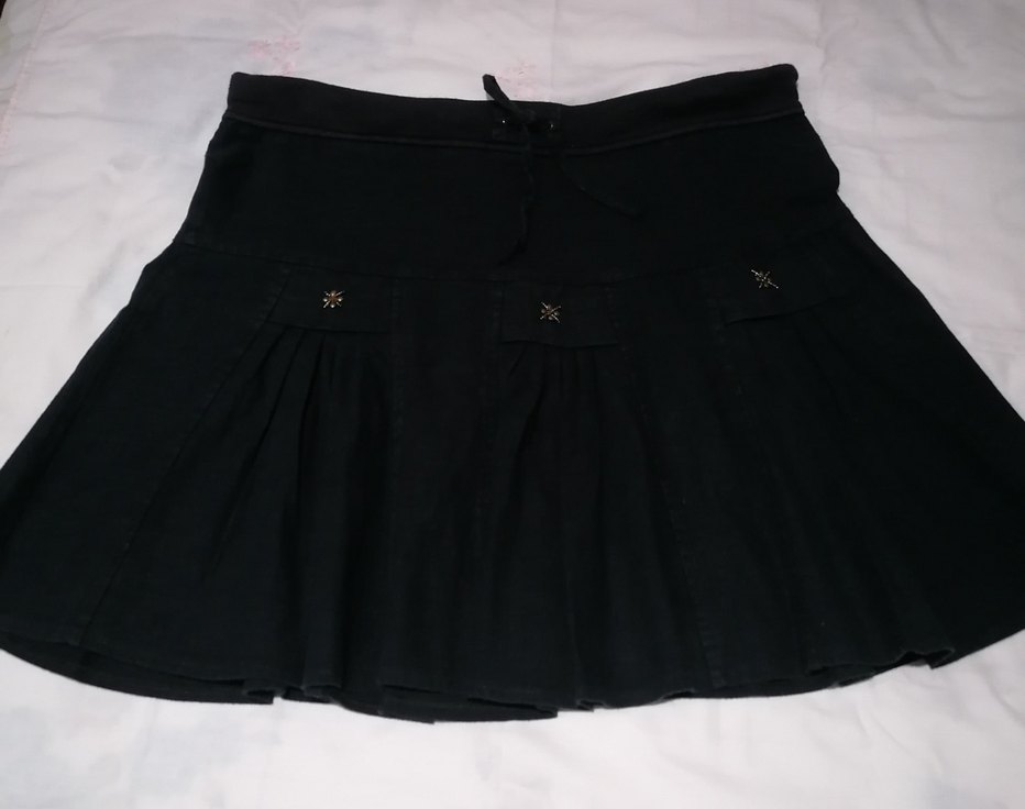 Keten Pileli yazlık terletmeyen etek - Görsel 5