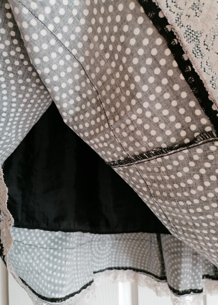 Puantiyeli Yazlık Etek - Görsel 4