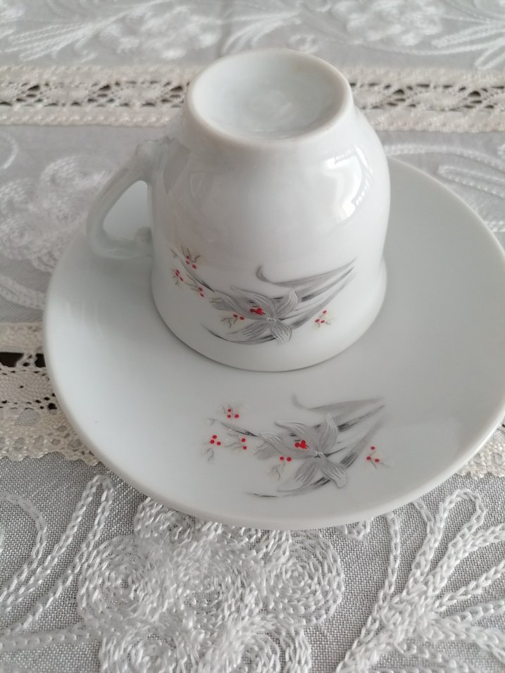 Vintage Beyaz Fincan (1 ad.) - Görsel 3