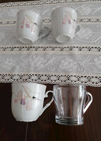 Vintage Çay & Kahve Fincanı (3 adet) - Görsel 4