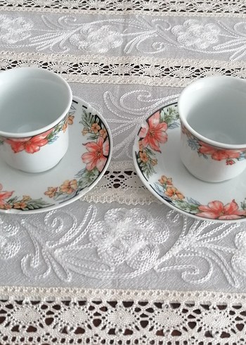 Vintage Kahve Fincan ( 2 adet ) - Görsel 2