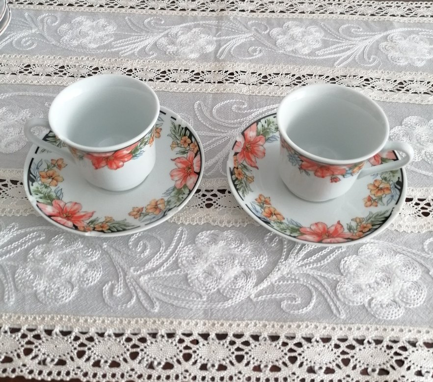 Vintage Kahve Fincan ( 2 adet ) - Görsel 2