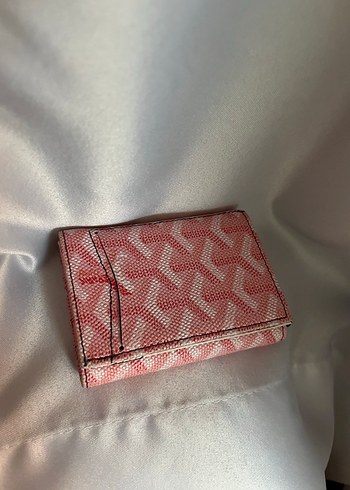 Gri Baskılı Pembe Fermuarlı Kartlık - Görsel 2