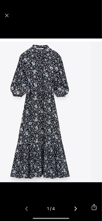 Zara desenli elbise